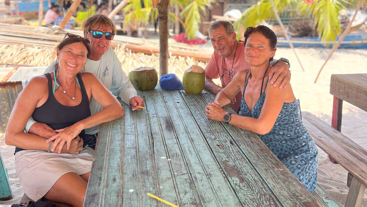 In einem Garifuna-Restaurant im Fischerdorf Cayo Chachahuate auf den Cayos Cochinos von Honduras
