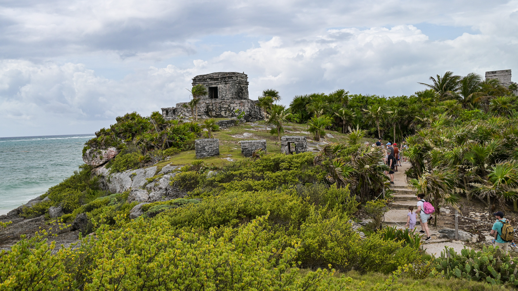Mayan Ruins in Tulum: Temple of the Wind God