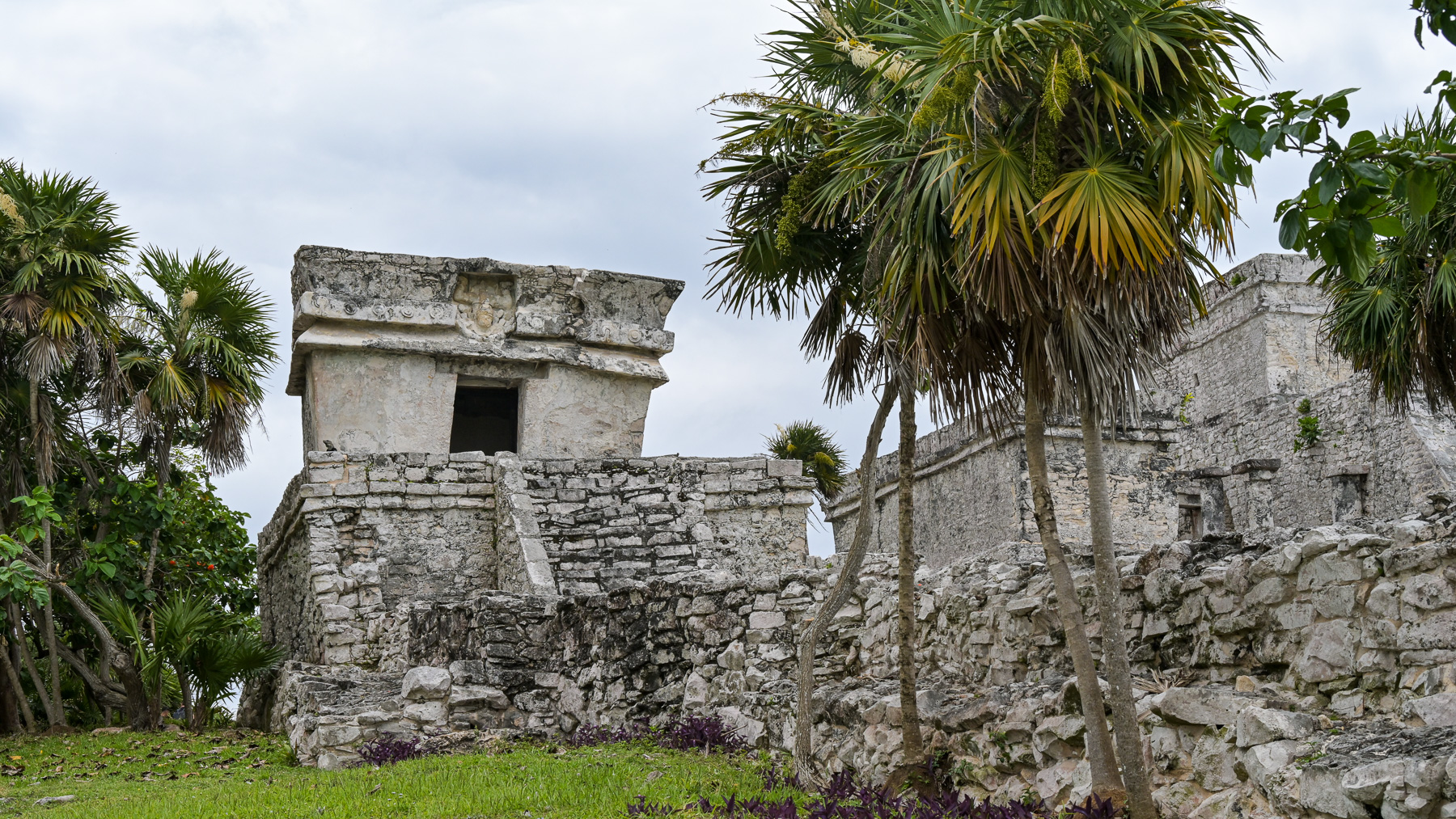 Mayan Ruins in Tulum: Temple of the Descending God