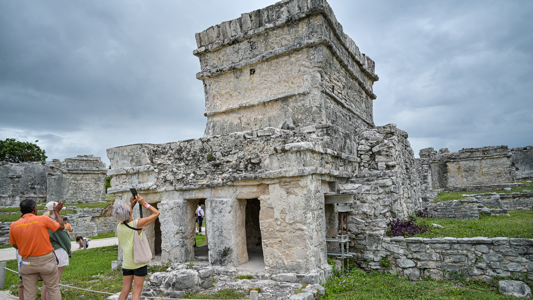 Mayan Ruins in Tulum: Temple of the Frescoes