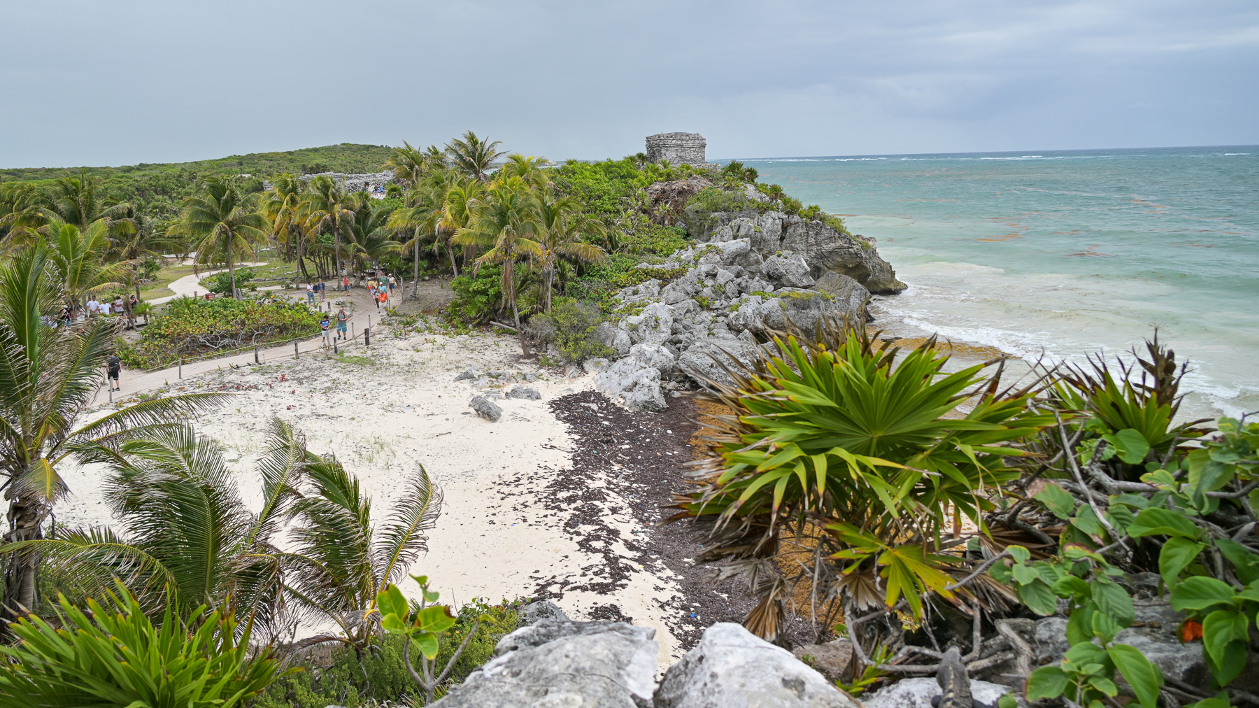 Mayan Ruins in Tulum: View of the Sea