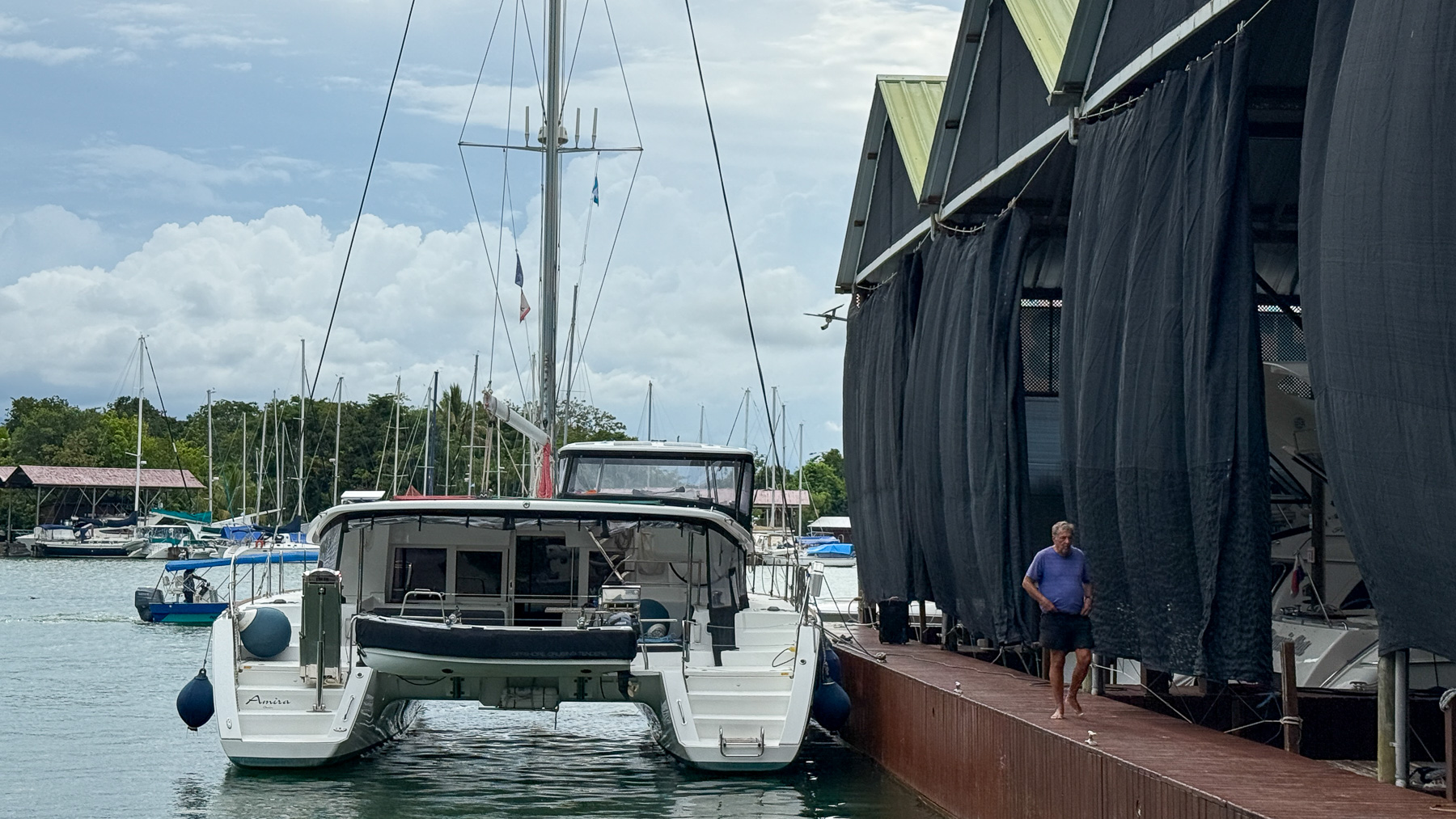 Zurück in der RAM-Marina in Rio Dulce, Guatemala