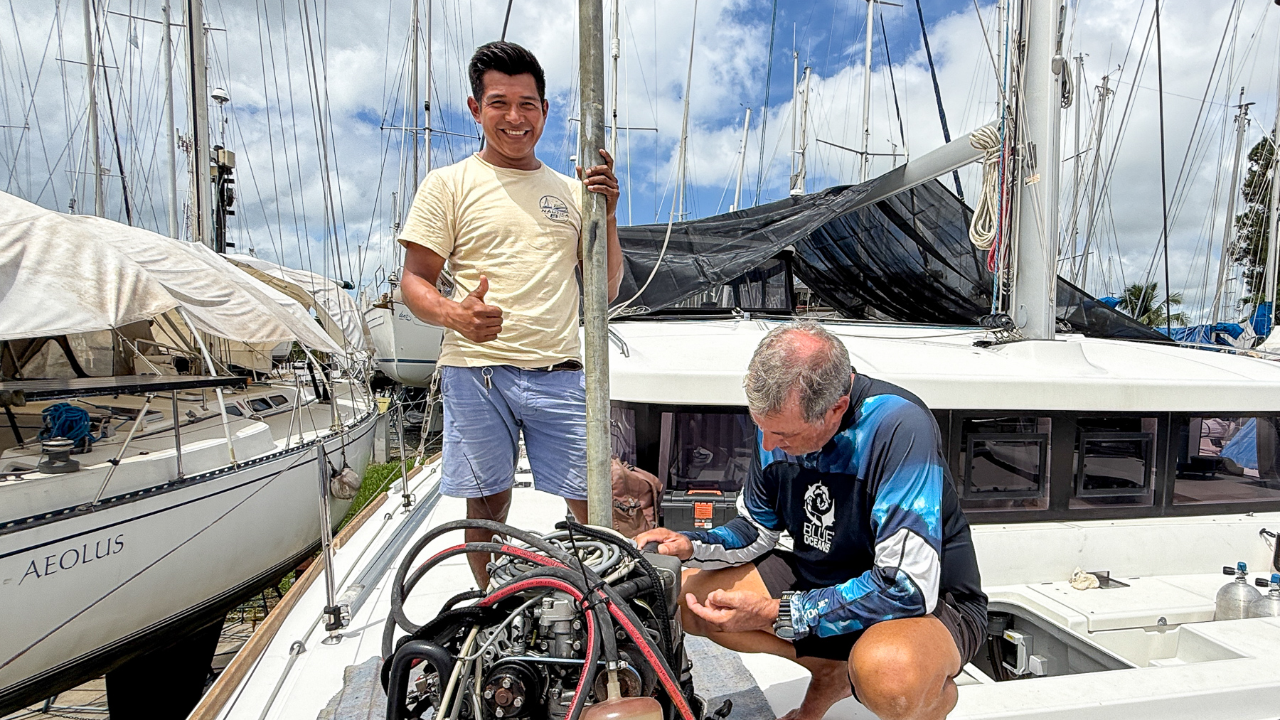 Le générateur est emporté pour être révisé et nettoyé.